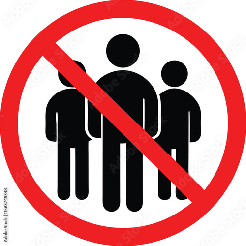 No loitering sign concept design stock illustration. prohibition notice