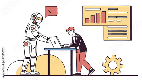 AI Robot and Human Collaboration for Data Analysis & Automation