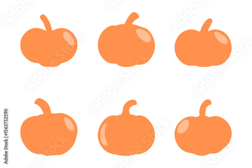 Pumpkin illustration design set