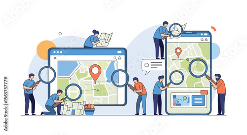 Visualizing Digital Mapping Technology and Location Based Services Navigation Concepts for Businesses and Consumers