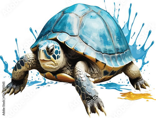 turtle on a white background