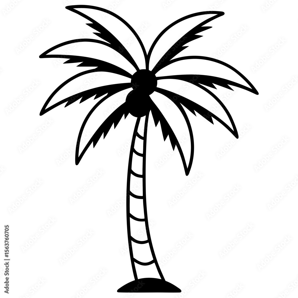 Obraz premium palm tree silhouette
