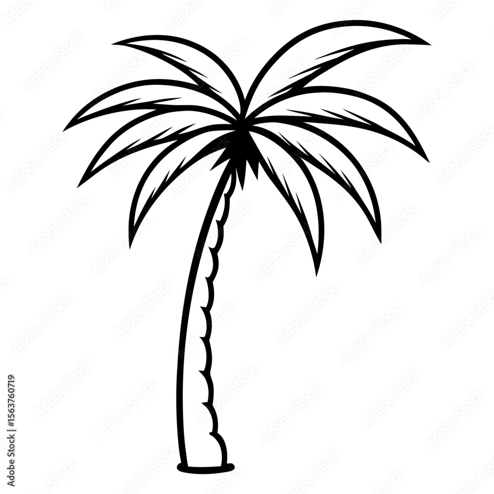 Obraz premium palm tree silhouette