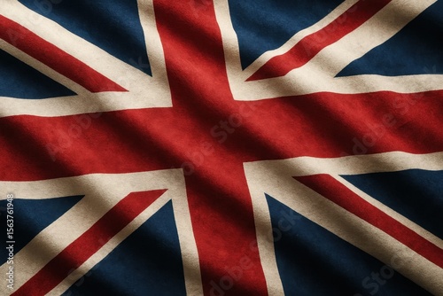 A close up of the flag of the United Kingdom