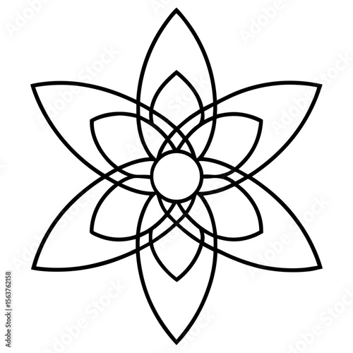abstract flower vector illustration
