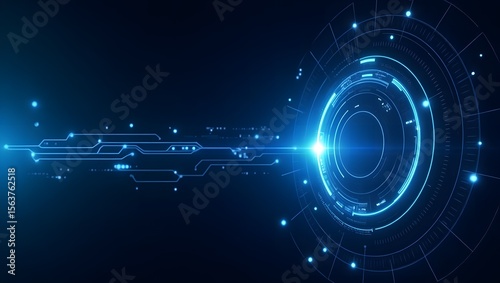 abstract blue background with numbers