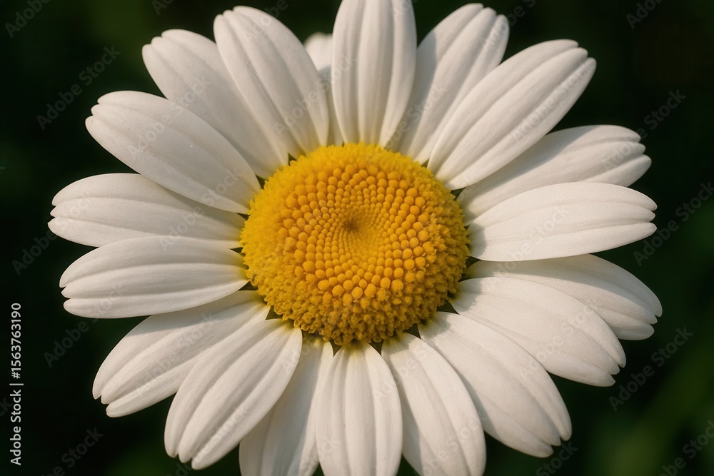 Fototapeta premium A close up of a white flower with a yellow center