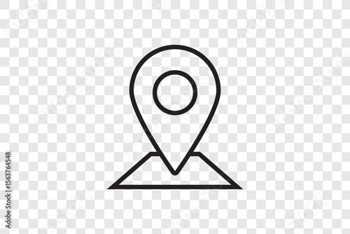 navigation route icon sign vector