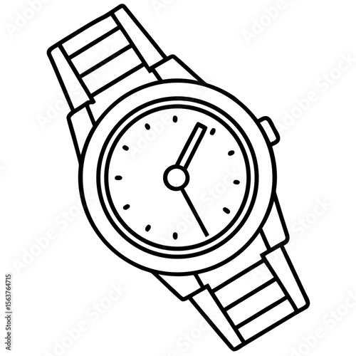 Classic Analog Watch Silhouette
