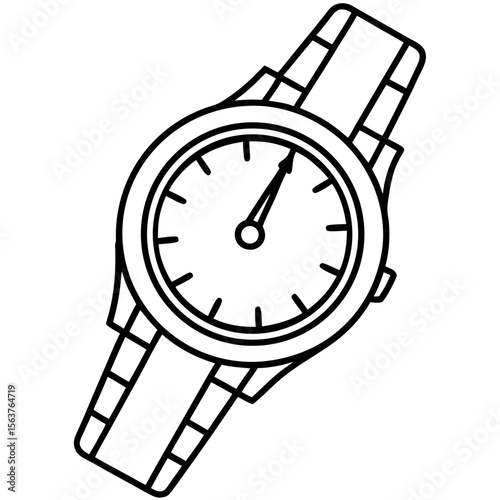 Classic Analog Watch Silhouette