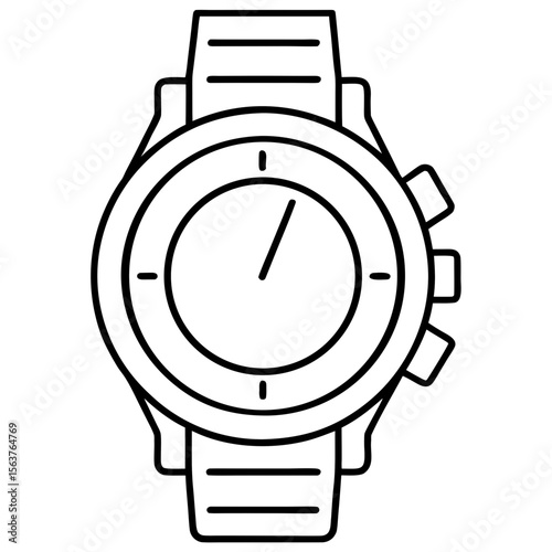 Classic Analog Watch Silhouette