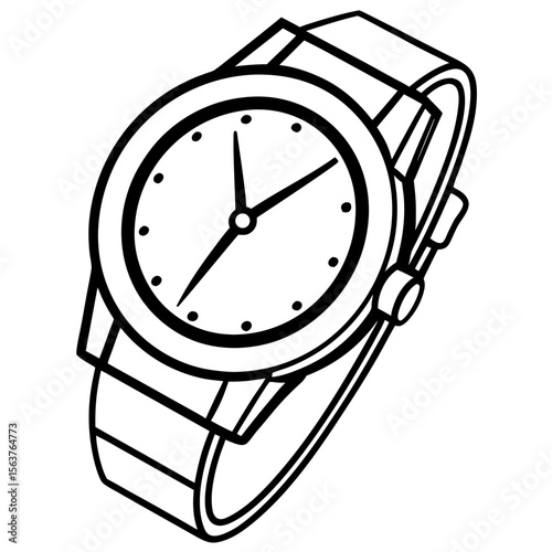 Classic Analog Watch Silhouette