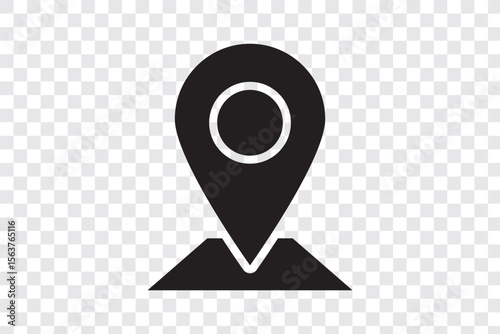 navigation route icon sign vector