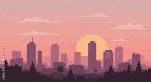 seattle skyline at sunset