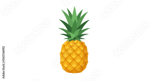 pineapple on white background