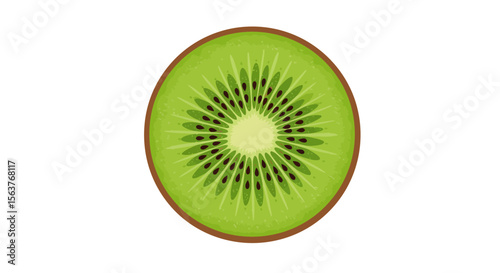 kiwi isolated on white background