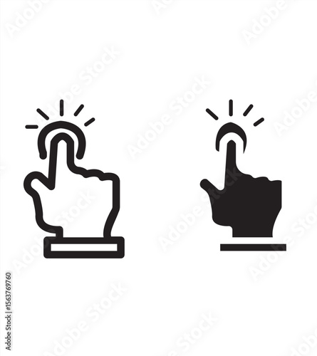 Pixel Cursor Elements Collection, on white background, eps 10, vector illustrator