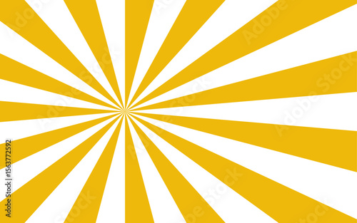 Abstract background with Classic vintage sun rays swirling pattern background. Vintage beam sunburst texture. Burst sunrise sunbeam element spiral striped sunray template. Yellow and white twisted