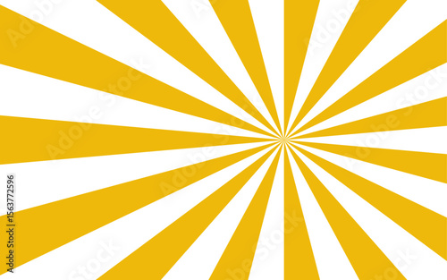 Abstract background with Classic vintage sun rays swirling pattern background. Vintage beam sunburst texture. Burst sunrise sunbeam element spiral striped sunray template. Yellow and white twisted