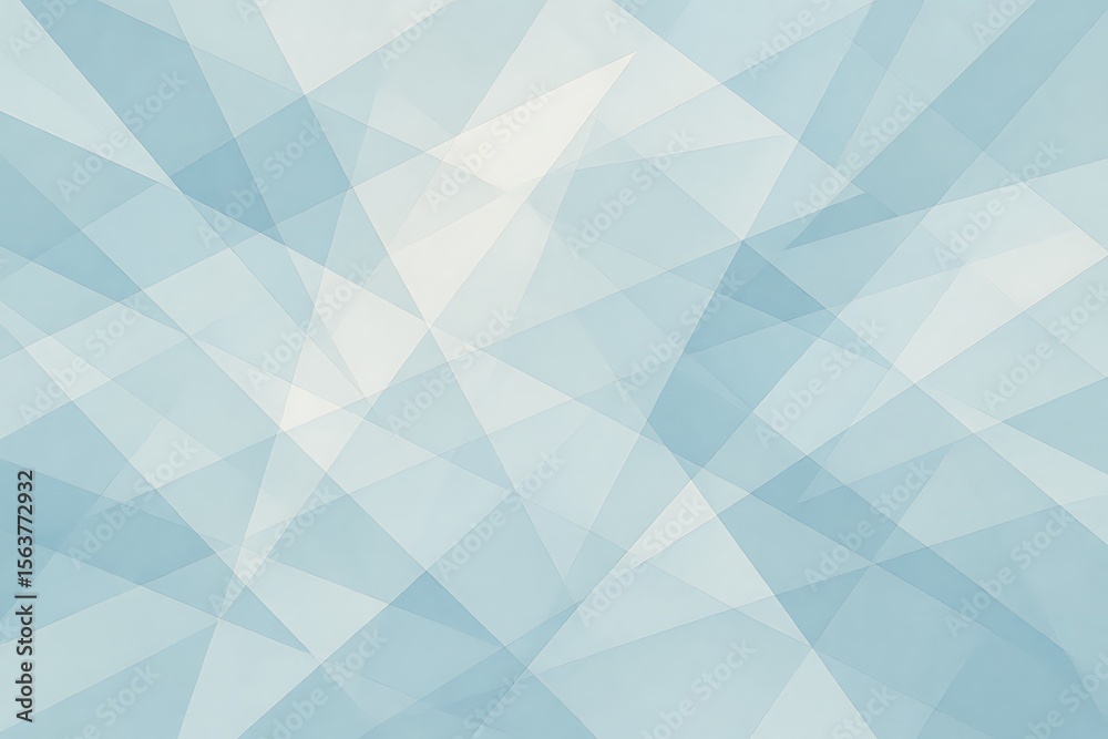 Fototapeta premium Abstract geometric background with overlapping light blue and white planes