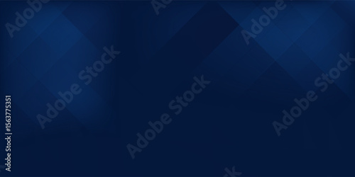 Black dark navy blue silver abstract pattern background. Geometric shape. Line triangle angle fold polygon diamond 3D simple abstract modern