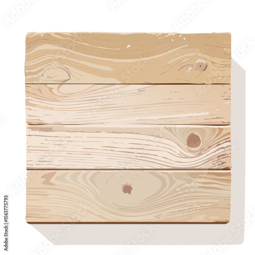 Wooden Planks Background with Neutral Colors and Soft Shadow