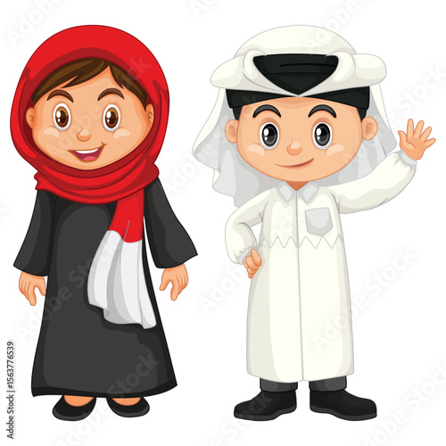 silhouette of girl and boy standing