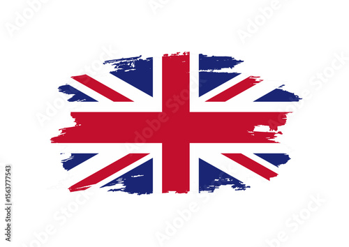 Britania Raya flag grunge style