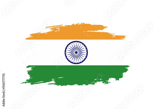 india flag grunge style
