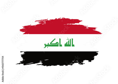 irak flag grunge style
