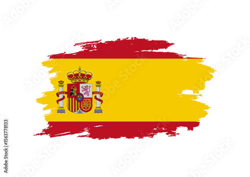 spain flag grunge style