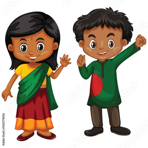 silhouette of girl and boy standing