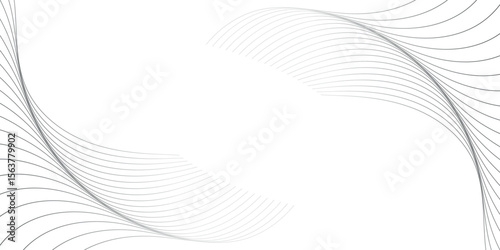 Abstract white background with shining lines waves. Minimalist background for banner, poster, cover, brochure, flyer, website