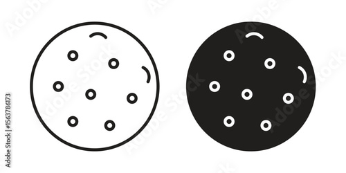 Leukemia icon. Flat and stroke versions. Graphic elements.