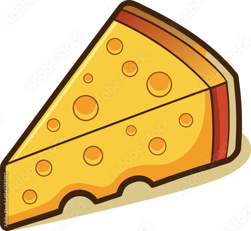  cheese slice vector.