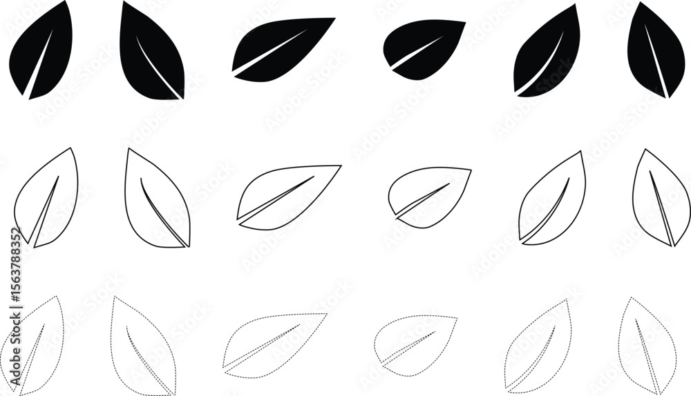 Naklejka premium Green olive branch vector illustration with natural leaves, a perfect eco design element