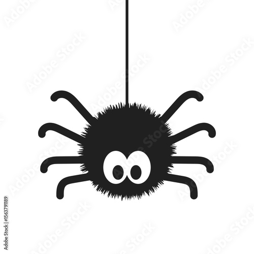 Spider icon in flat style. Tarantula insect vector illustration on isolated background. Wildlife sign business concept.