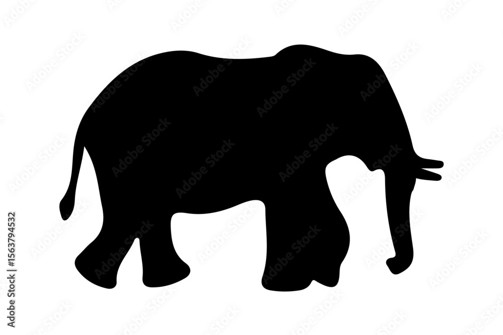 Fototapeta premium elephant silhouette.1