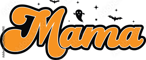 Mama Halloween T Shirt Design For mom, Spooky Fall Season Gift. bundle,