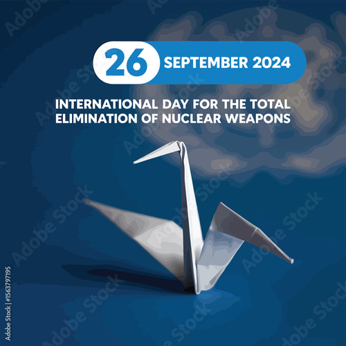 International Day For The Total Elimination of Nuclear Weapons Vector Image Illustration