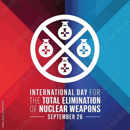 International Day For The Total Elimination of Nuclear Weapons Vector Image Illustration