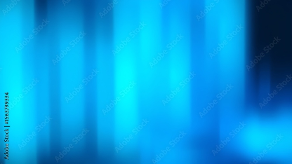 Obraz premium Abstract Blue Gradient Background Vertical Light Streaks Cyan Azure Shades Smooth Texture Digital Art