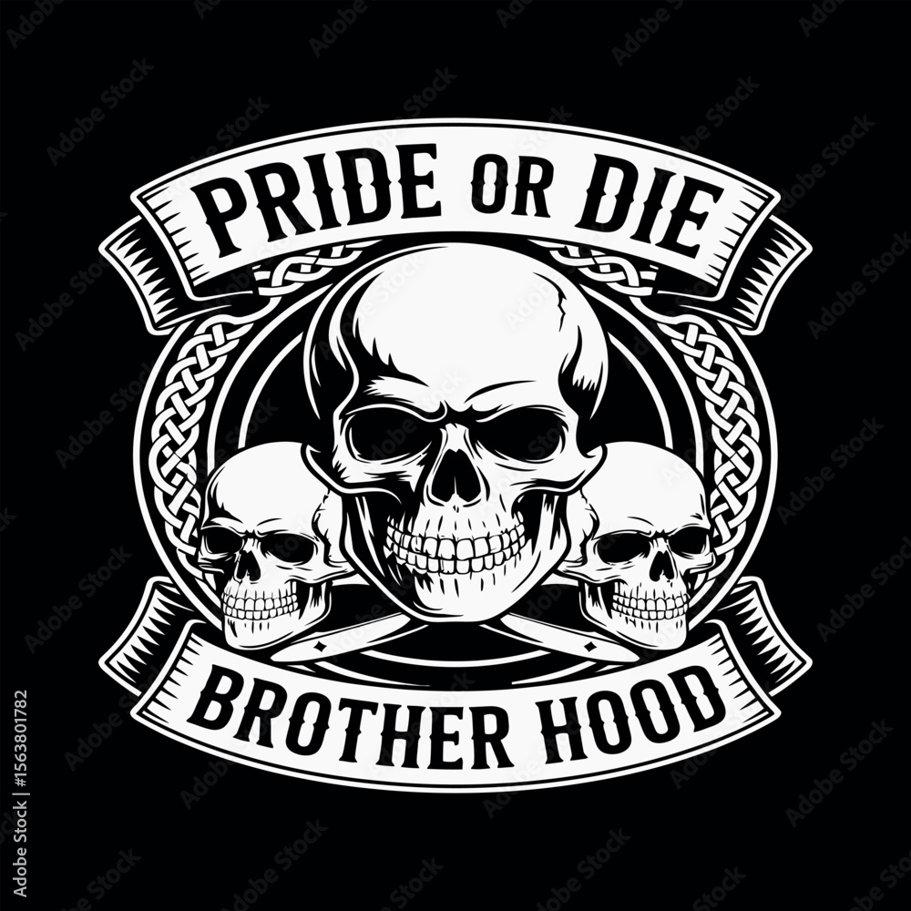 Fototapeta premium Skulls typography vector t-shirt design print