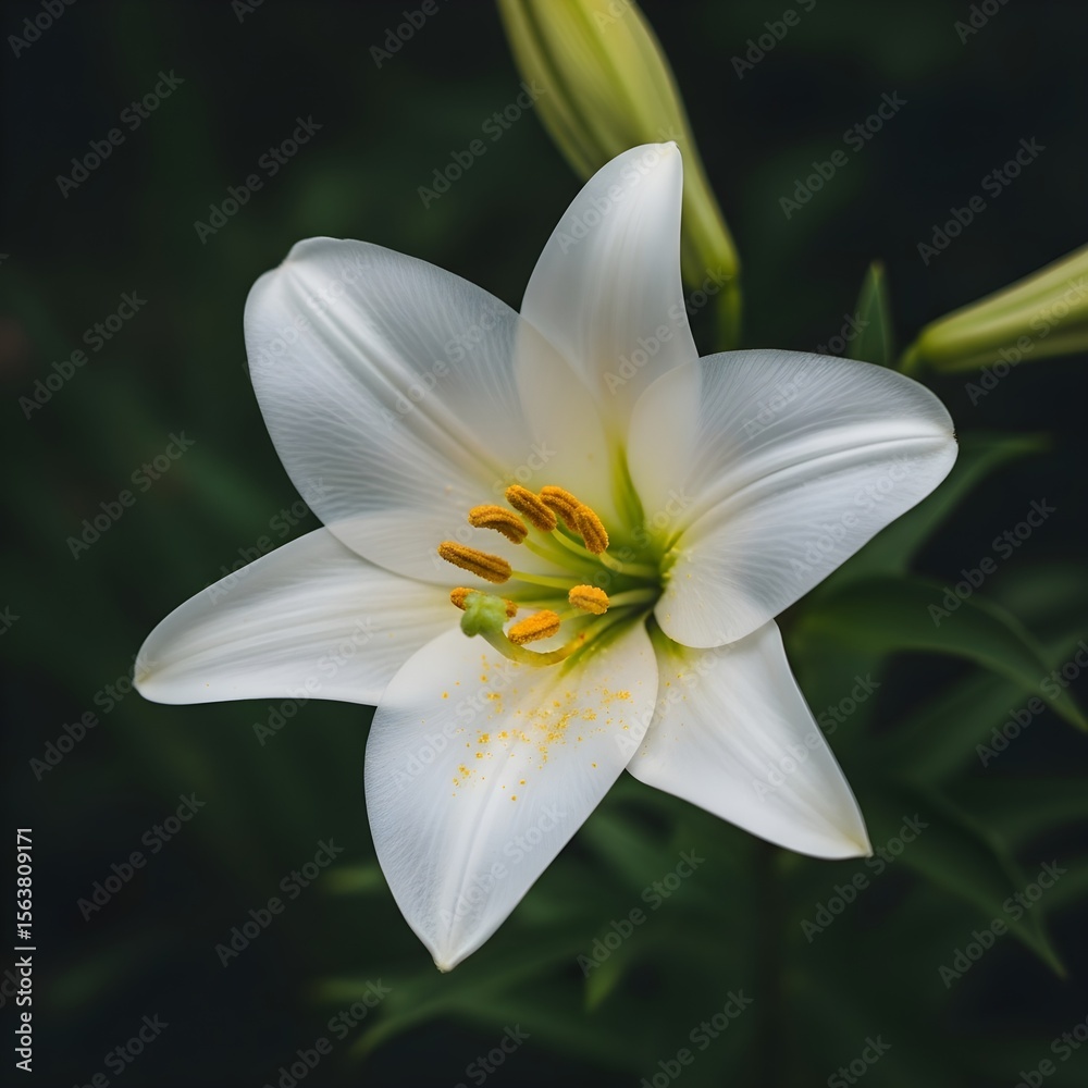 Obraz premium white and yellow lily