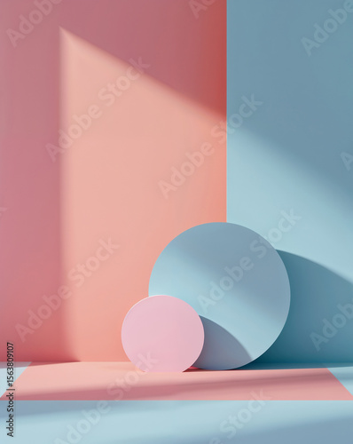 Vibrant Social Media Template with Solid Color Background and Soft Shadow