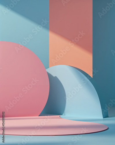Vibrant Social Media Template with Solid Color Background and Soft Shadow