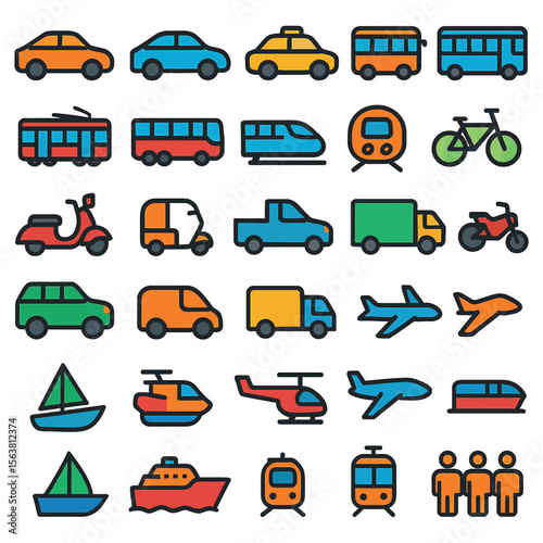 Medical & Healthcare Icon Set – Doctors, Pills, Hospitals, Awareness Ribbons & Care Services in Minimal Line Style