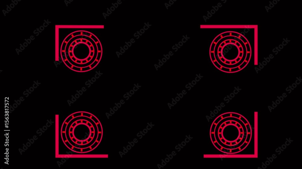 abstract concept loading bar animation. Loading Transfer Download Animation from zero to one hundred percent with radar  and black background and 4k motion video.