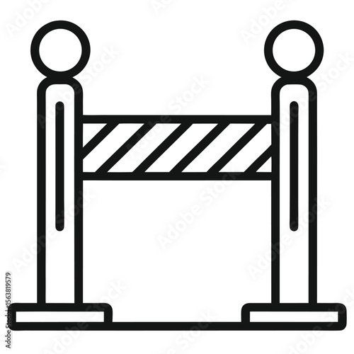 Construction Barrier Icon 