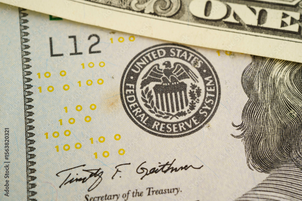 Obraz premium FED The Federal Reserve System, the central banking system of the United States of America.